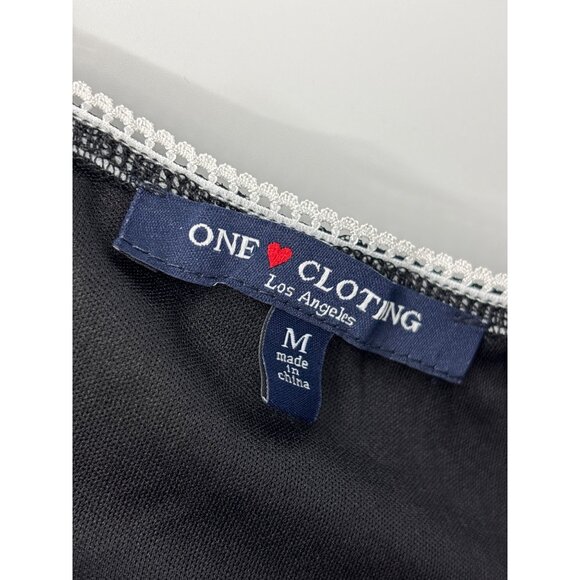 One Clothing Whimsigoth Fairy Goth Grunge Lace Two Piece Skirt & Top Medium NEW - Picture 5 of 6